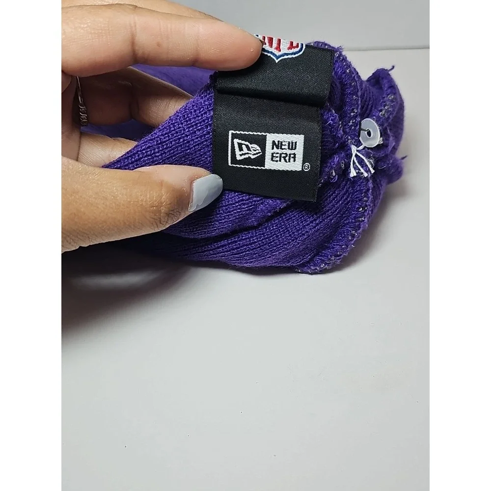 MINNESOTA VIKINGS KNIT POM‎ POM STYLE CUFF STOCKING HAT CAP BEANIE - Picture 8 of 9